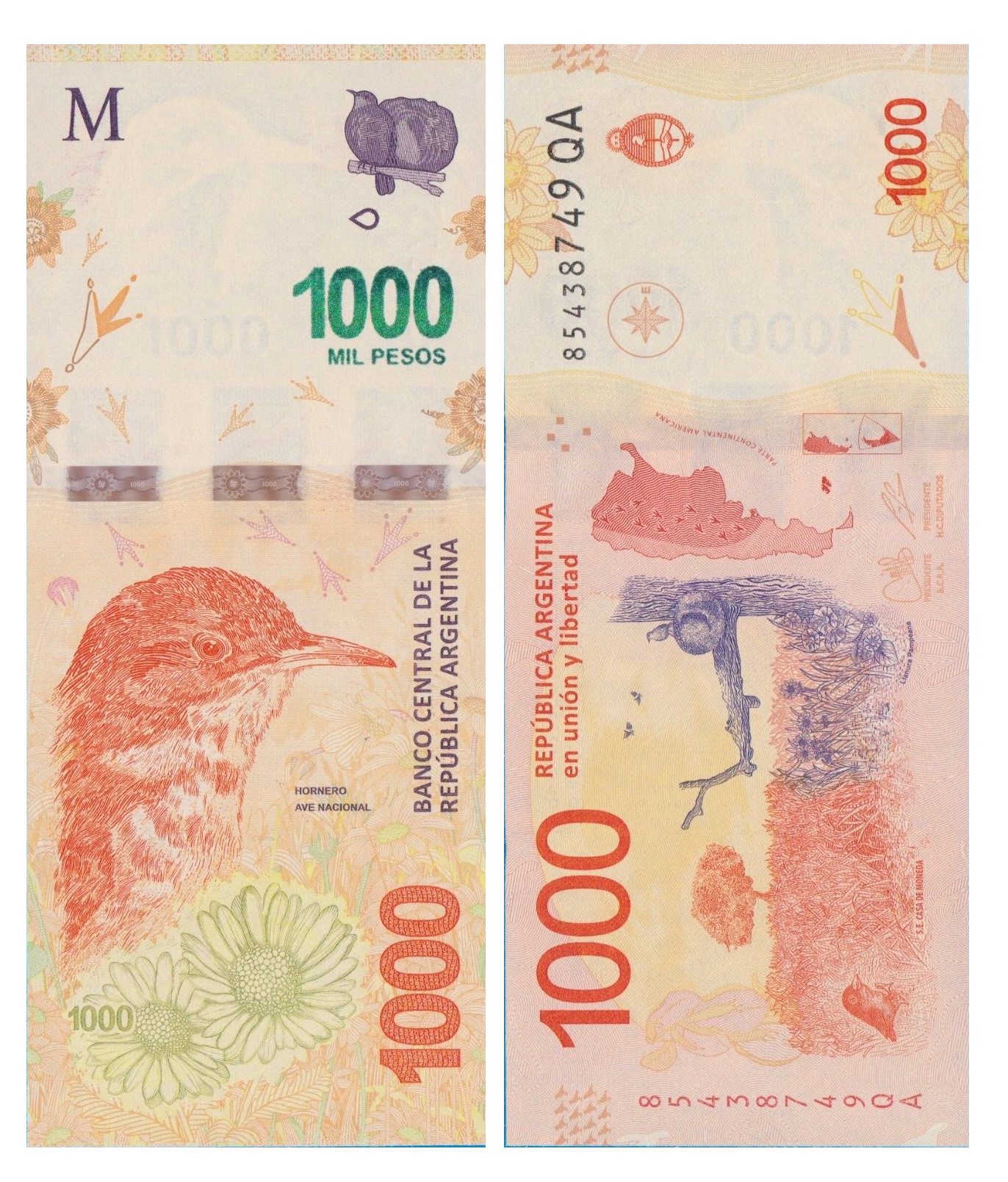 Argentina #366 (5)   1.000 Pesos